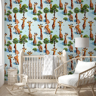 Funny Giraffe Tapete