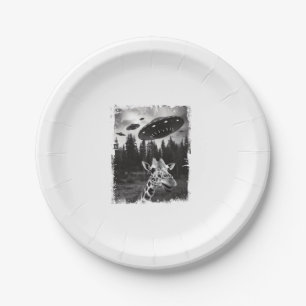 Funny Giraffe UFO Zoo Animal Weird Meme Graphic Pappteller
