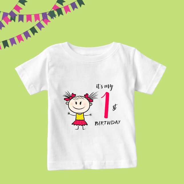 Funny Girl Baby T-shirt (Von Creator hochgeladen)
