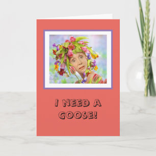 Funny Girl Greeting Card Karte