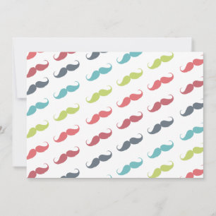 Funny Girl Pink Blue Grren Mustaches