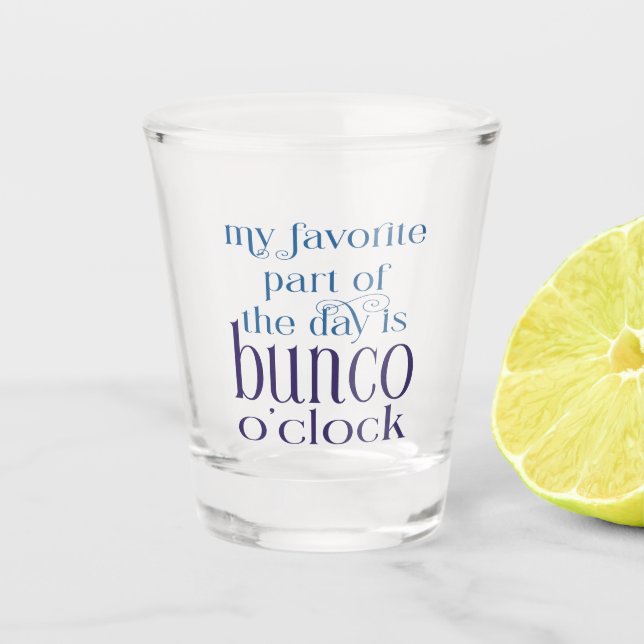 Funny Girls Night Out Bunco Party Schnapsglas (Vorderseite)
