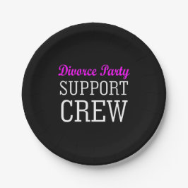 Funny Girls Night Out Unterstützung Crew Scheidung Pappteller