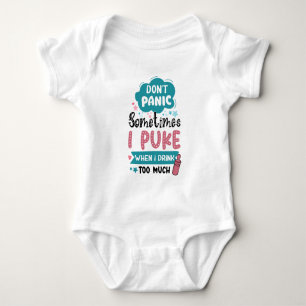 Funny Girls trinken Wortart Baby Strampler