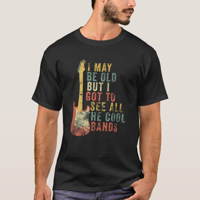 Funny Gitarrist bin ich vielleicht alt, aber ich G T-Shirt (Vorderseite)