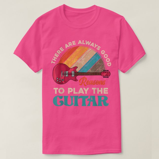 Funny Gitarrist Music Gitarrist Musiker Retro T-Shirt (Design vorne)