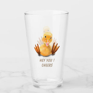 Funny Glass mit Playful Duck Smile - Chef Glas