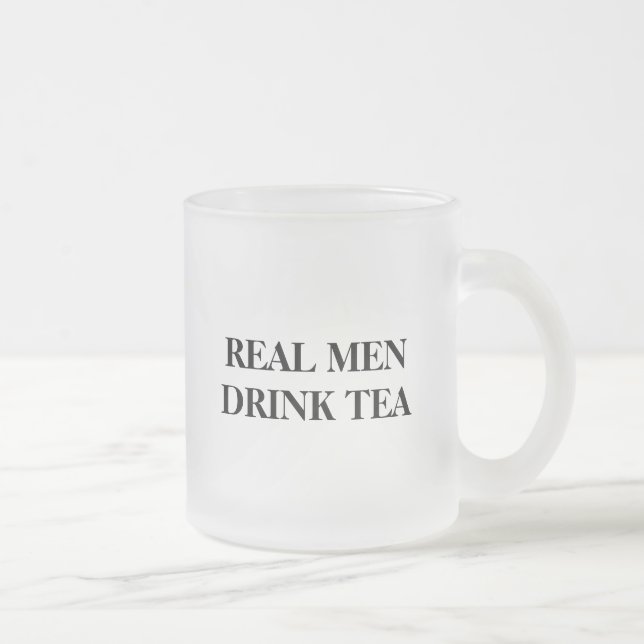 Funny glass Tasse für Typ | Echte Männer trinken T (Rechts)