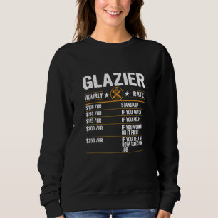 Funny Glazier Stundensatz Arbeitslosenquoten Glazi Sweatshirt
