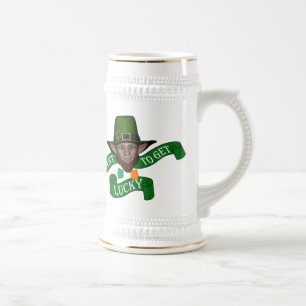 Funny Glück, irischer Kobold Bierglas
