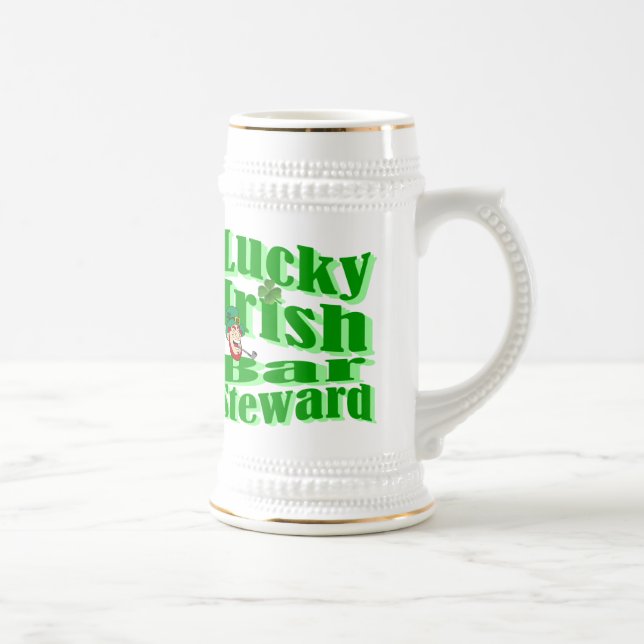 Funny Glück Irish St Patrick's Day Bierglas (Rechts)