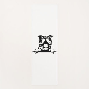 Funny glücklicher Bulldog Yogamatte