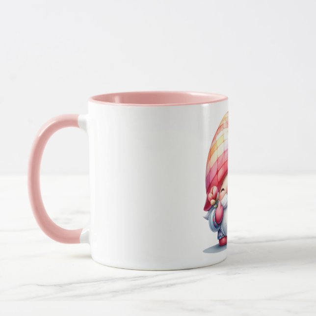 Funny Gnome for Valentine Day Tasse (Links)