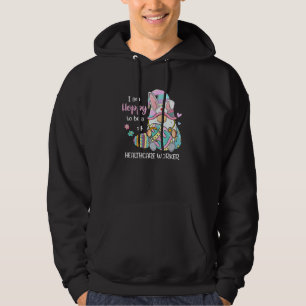 Funny Gnome Ich bin froh, ein Gesundheitsarbeiter Hoodie