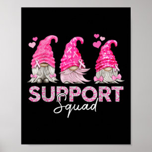 Funny Gnomies unterstützen Squad Breast Cancer Awa Poster