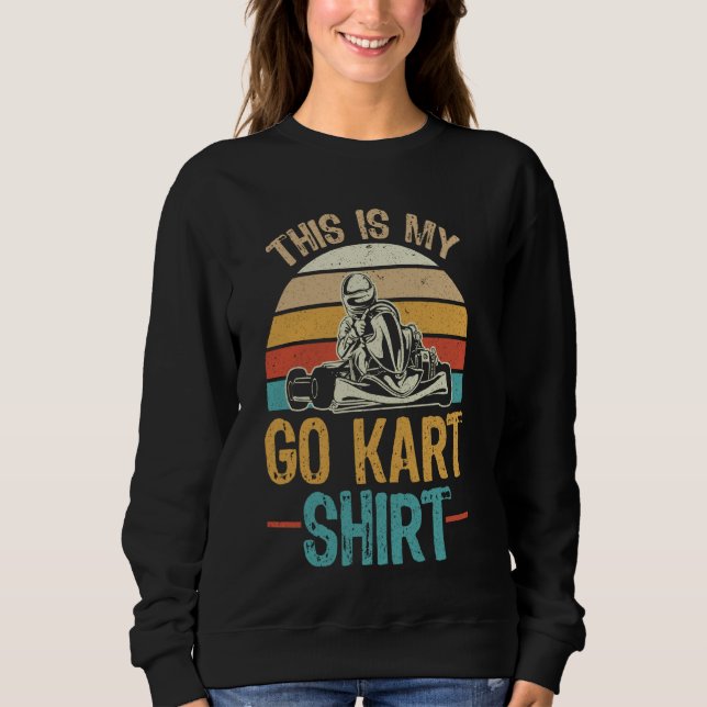 Funny Go Kart Racing - Rennwagen Kart Racer Sweatshirt (Vorderseite)