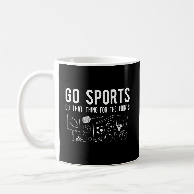 Funny Go Sports Hoodie Sporting Hoover Pullover Ap Kaffeetasse (Links)