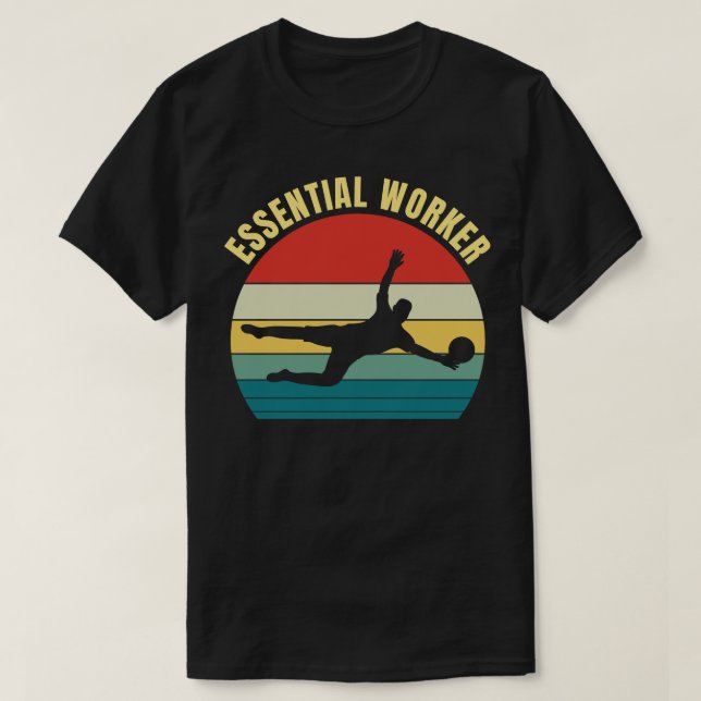Funny Goalie Goalkeeper Spieler T-Shirt (Design vorne)