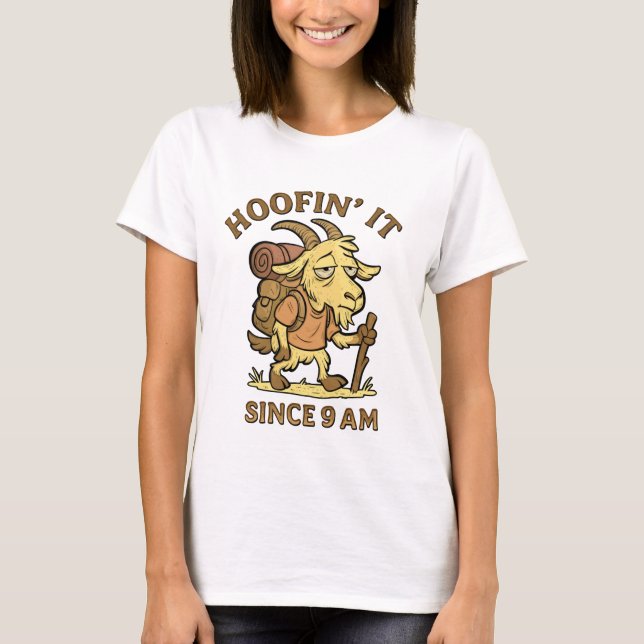 Funny Goat Dance Shirt – Hoofin’ It Since 9 AM (Vorderseite)