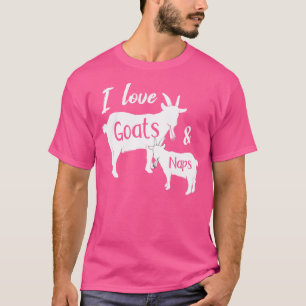 Funny Goat For Goat Bauer Lover Lazy Sleep Nickerc T-Shirt