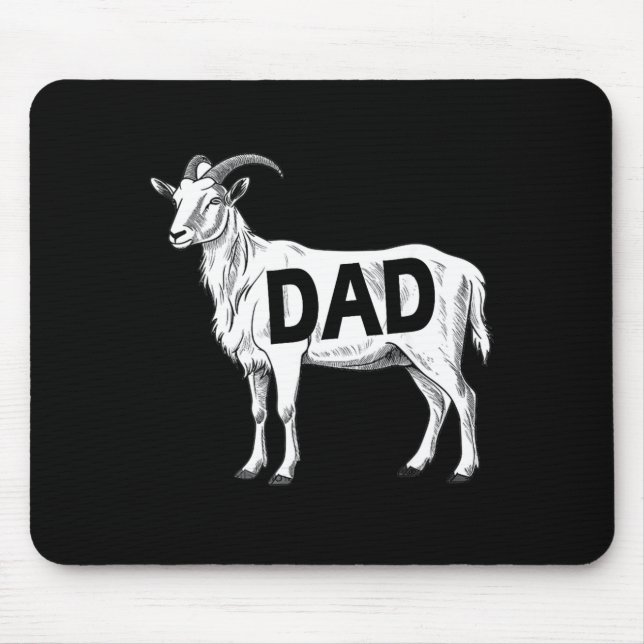 Funny Goat Gift Dad Sarcastic Graphic  Mousepad (Vorne)