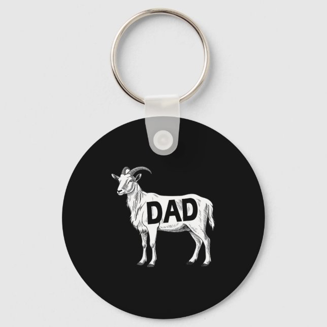 Funny Goat Gift Dad Sarcastic Graphic  Schlüsselanhänger (Vorderseite)