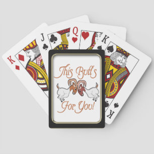 Funny Goat Hintern für Sie Spielkarten