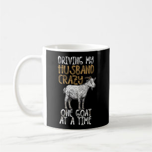 Funny Goat Lady Geschenk für Frauen Heimtierfarm A Kaffeetasse