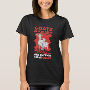 Funny Goat Lovers Sprichwort Capra Hircus Ziege An T-Shirt