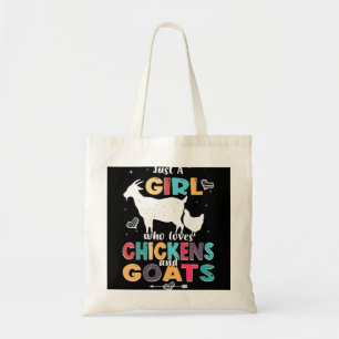 Funny Goat Nur ein Mädchen, das Ziegen Lieben Funn Tragetasche