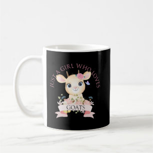 Funny Goat Nur ein Mädchen, die Lieben Ziegen ernt Kaffeetasse