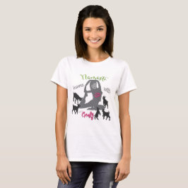 FUNNY GOAT YOGA Namaste Zuhause T-Shirt
