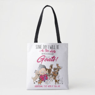 Funny Goats - Old Lady House Full Goats Tasche