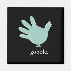 Funny Gobble Türkei Handschuh Medizin Nures Thanks Magnet