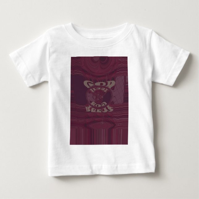 Funny God Bless kenya Hakuna Matata Giraffes wov Baby T-shirt (Vorderseite)