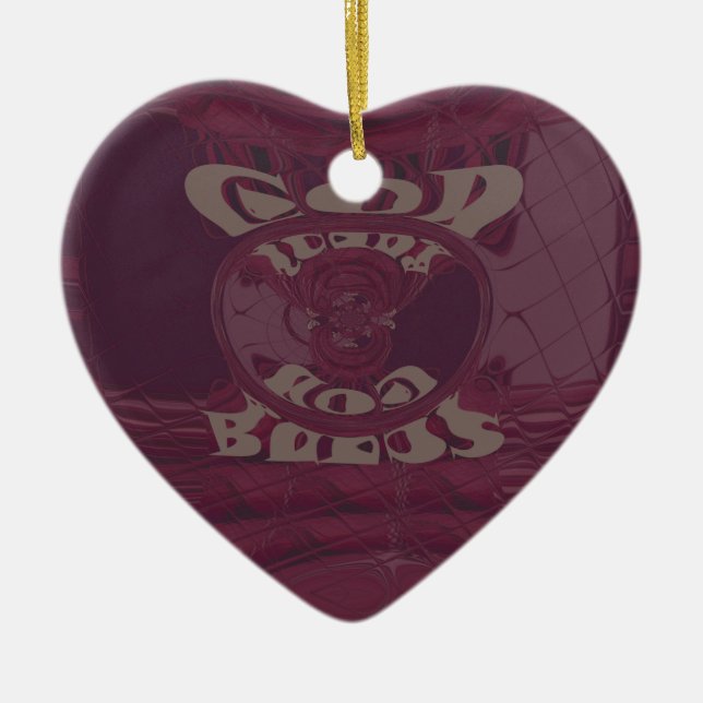 Funny God Bless kenya Hakuna Matata Giraffes wov Keramik Ornament (Vorne)
