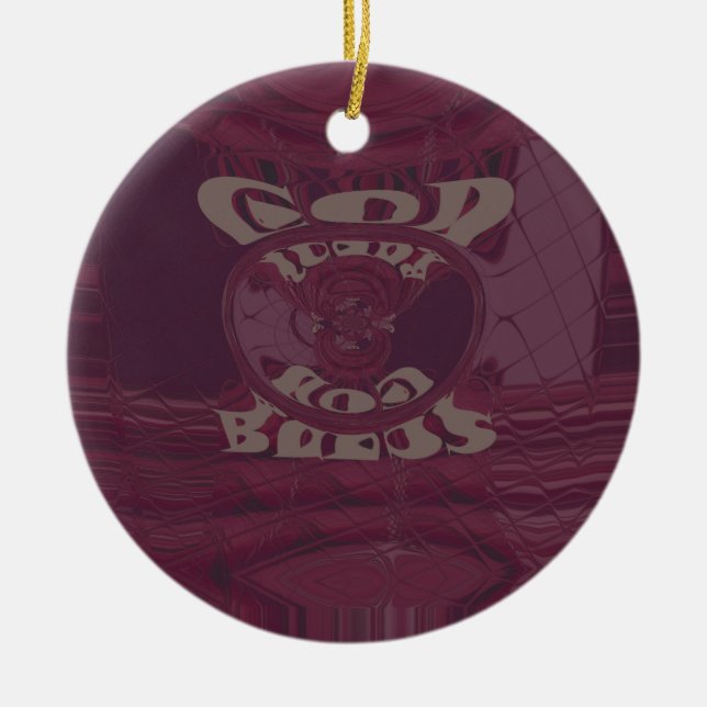 Funny God Bless kenya Hakuna Matata Giraffes wov Keramikornament (Vorne)