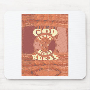 Funny God Bless You Golden  kenya  Hakuna Matata G Mousepad