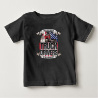 Funny God Created Truck Drivers American Flag