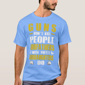 Funny Godfather Protect GoddaughterGodfather  T-Shirt