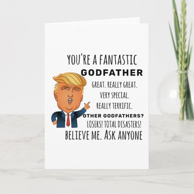 Funny GodVater Birthday Bestes Geschenk Karte (Vorderseite)