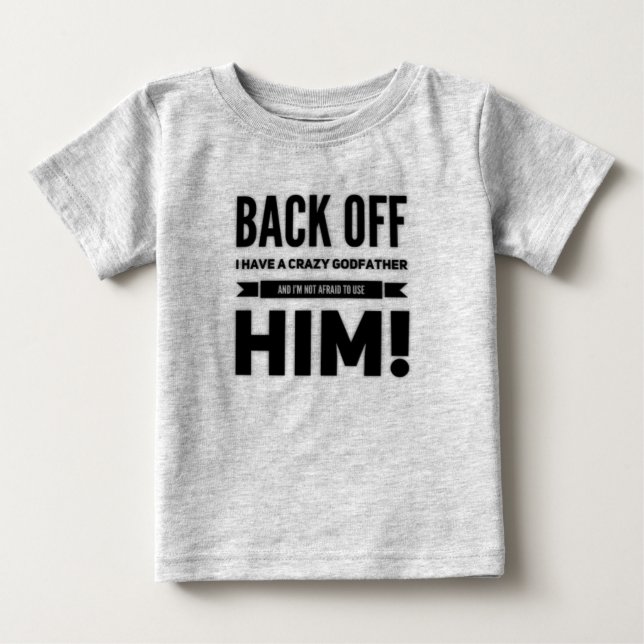 Funny GodVater Sprichwort Baby T-shirt (Vorderseite)