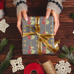 Funny Gold Tree Weihnachten Custom Foto Holiday Geschenkpapier