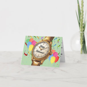 Funny Gold Watch feiert Rente Karte