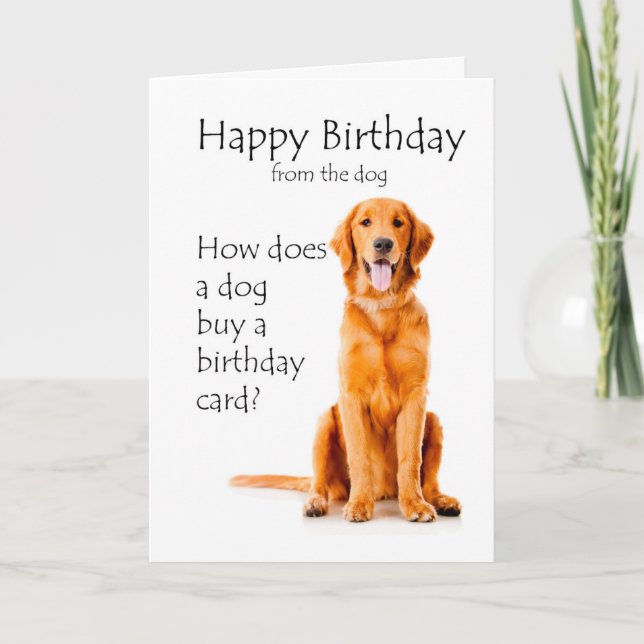 Funny Golden Birthday Card Karte (Vorderseite)
