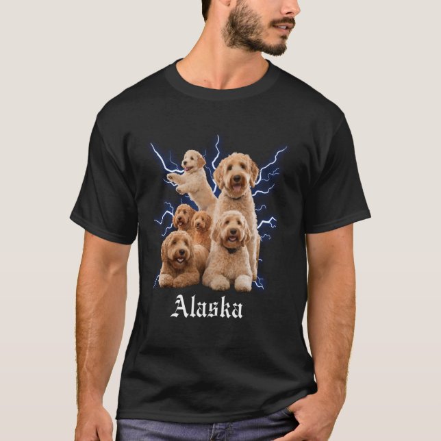 Funny Golden Doodle Bootleg Alaska T-Shirt (Vorderseite)