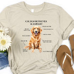 Funny Golden Retriever Blueprint T-Shirt<br><div class="desc">Machen Sie sich bereit Ihre Liebe für Golden Retrievers mit Stolz in unserem uproariösen Golden Retriever Blueprint T - Shirt zu tragen! Ideal für Hundefreunde, stolze Goldene Eltern oder alle, die dem Charme dieser Schwanz-Wettkämpfer nicht widerstehen können. Unser T - Shirt zeigt eine skurrile "Blaupause"-Stilvorlage, die die Anatomie eines Golden...</div>