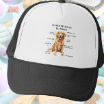 Funny Golden Retriever Blueprint Truckerkappe<br><div class="desc">Mit unserem unglaublich witzig Golden Retriever Blueprint Trucker Cap können Sie sich ein paar Lacher und Schatten holen! Egal, ob Sie stolze Goldene Eltern, Hundefreunde oder einfach nur jemanden sind, der eine gute Dosis an Spaß schätzt, diese Kappe ist perfekt für Sie. Mit einem skurrilen "Blueprint"-Stilbild des lieblichen Golden Retriever,...</div>