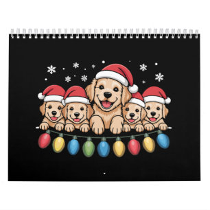Funny Golden Retriever Christmas Welpe Hund Kalender