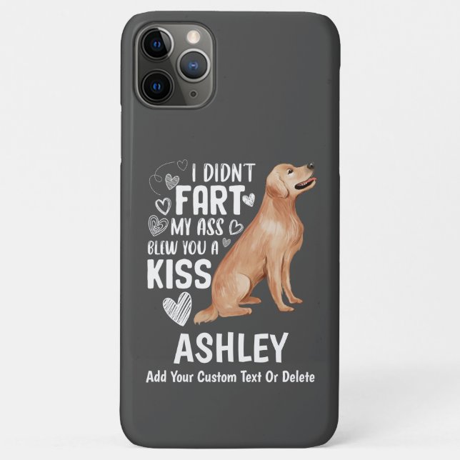 Funny Golden Retriever Furz Kiss Cool Dog Lover Case-Mate iPhone Hülle (Rückseite)